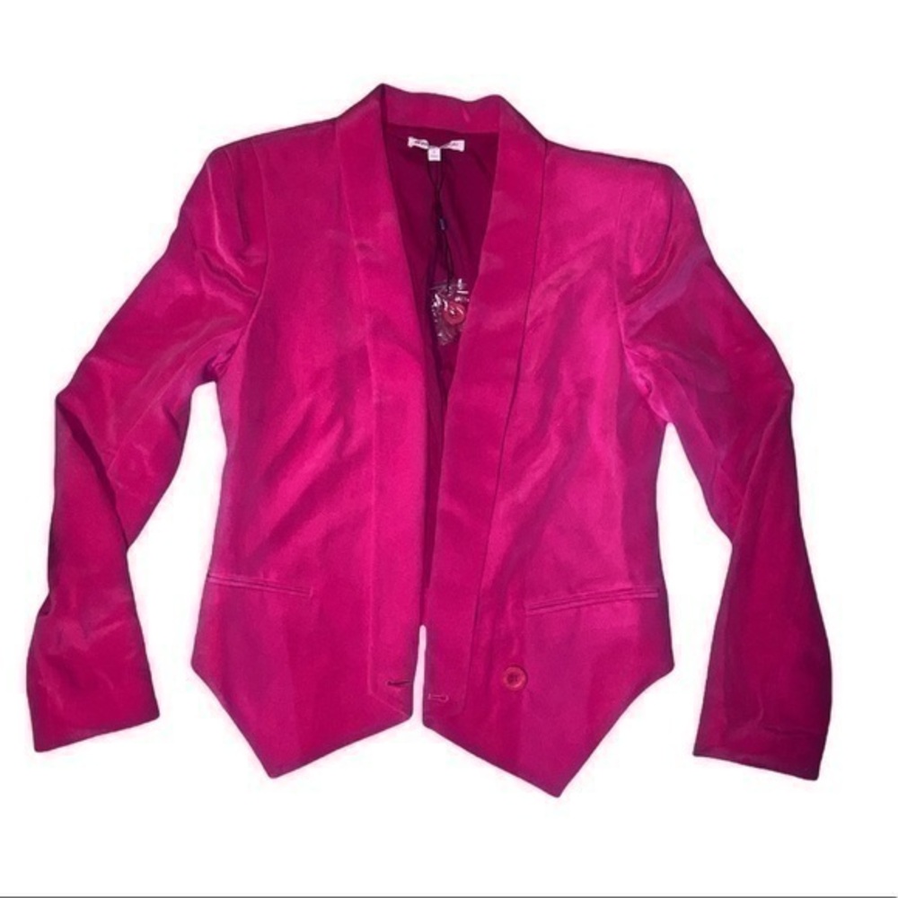 Rebecca minkoff pink silk blazer